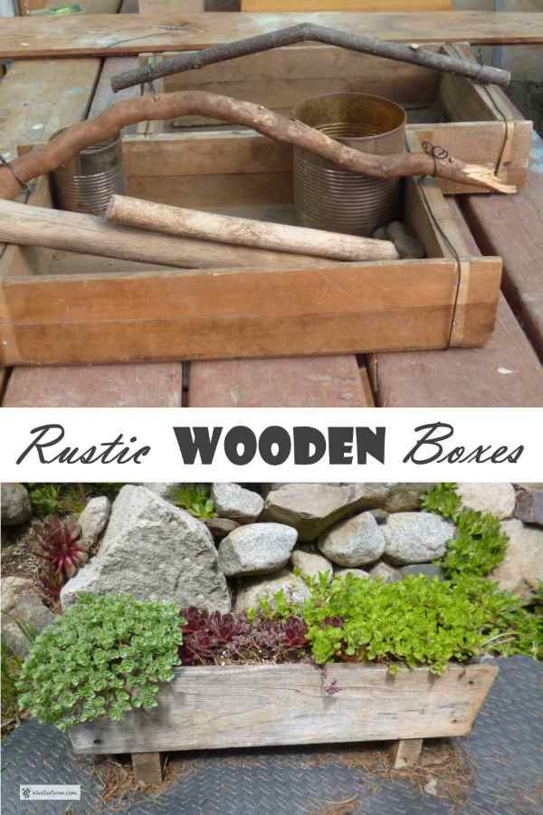 Rustic Wooden Boxes...