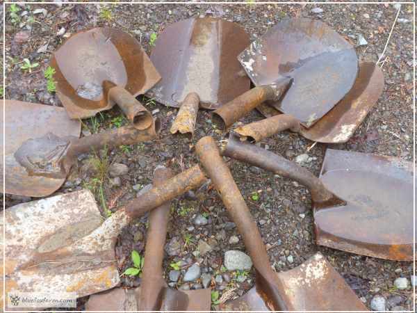 Old worn out shovels get a new life here