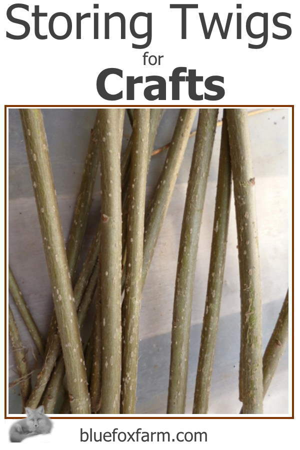 One of the most important skills; if you don't know how to store twigs properly, they could rot or be unusable when you go to make your rustic craft