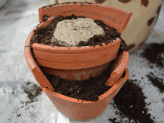 How to Break a Clay Pot for a Fairy Garden
