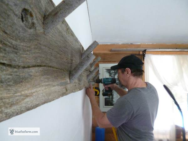 Installing the coat hook board