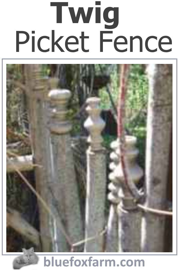 Twig Picket Fence